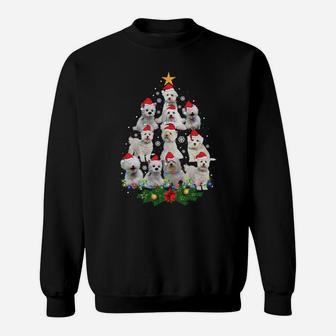 Westie Christmas Tree Funny Dog Christmas Pajamas Gift Xmas Sweatshirt Sweatshirt | Crazezy CA