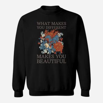 What Makes You Different Makes Beautiful Autism Awareness Sweatshirt | Crazezy DE