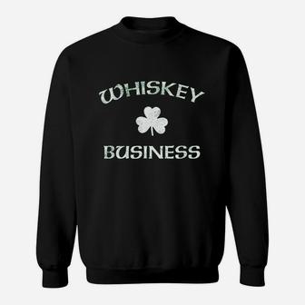 Whiskey Business St Pattys Day Shamrock Green Sweatshirt - Thegiftio UK