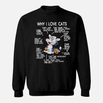 Why-I-Love-Cats-Reason Sweater Sweatshirt - Monsterry CA