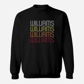 Williams Retro Wordmark Pattern Sweatshirt - Thegiftio UK