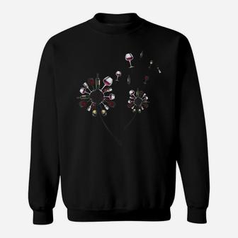 Wine Dandelion Flower For Man And Woman Sweatshirt | Crazezy DE