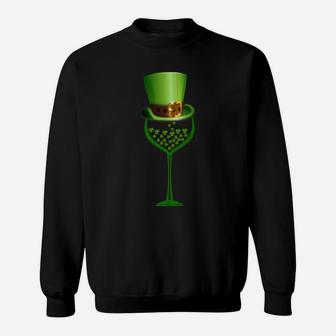 Wine Irish St Patricks Day Wine Lovers Gifts Sweatshirt - Thegiftio UK