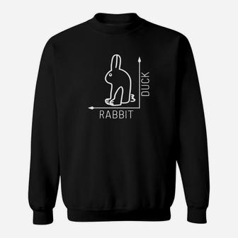 Wittgensteins Duck Rabbit Illusion Sweatshirt - Seseable