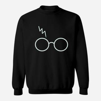 Wizard Hp Glasses Scar Lightning Sweatshirt | Crazezy UK