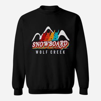 Wolf Creek Snowboarder Co Winter Gear Colorado Snowboard Sweatshirt | Crazezy