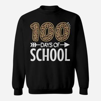 Womens 100Th Day Of School Teacher Student 100 Days Of School Sweatshirt | Crazezy