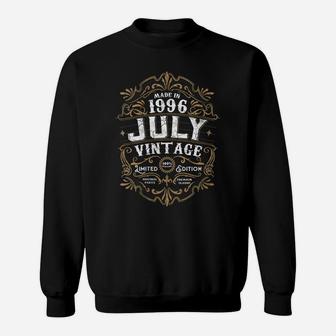 Womens 25Th Birthday 25 Years Old 1996 July Made Born Vintage Sweatshirt | Crazezy