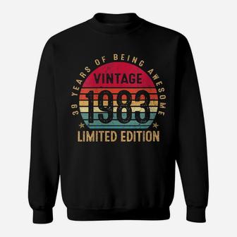 Womens 39 Year Old Vintage 1983 Made In 1983 Retro 39Th Birthday Sweatshirt | Crazezy CA
