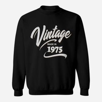 Womens 45Th Birthday Gift Vintage Made In 1975 For Men Women Sweatshirt | Crazezy