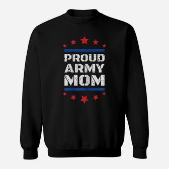 Womens 4Th July Clothing - Proud Army Mom Us Patriot Sweatshirt | Crazezy