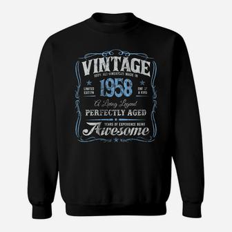 Womens 62Nd Birthday Made In 1958 Vintage 62 Years Old Gift Y2 Sweatshirt | Crazezy