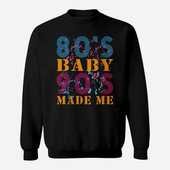 Womens 80S Baby 90S Made Me Retro Vintage T-Shirt Shirt Sweatshirt | Crazezy