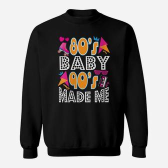Womens 80S Baby 90S Made Me Shirt Funny Vintage Retro Graphic Sweatshirt | Crazezy AU