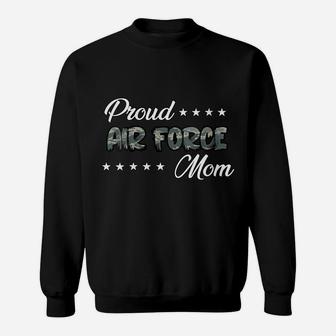 Womens Abu Bold Proud Air Force Mom Sweatshirt | Crazezy