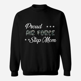 Womens Abu Bold Proud Air Force Step Mom Sweatshirt | Crazezy CA