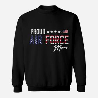 Womens American Flag Proud Air Force Mom Sweatshirt | Crazezy DE