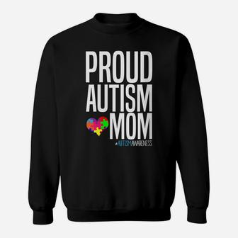 Womens Autism Awareness Month Proud Autism Mom Sweatshirt | Crazezy CA