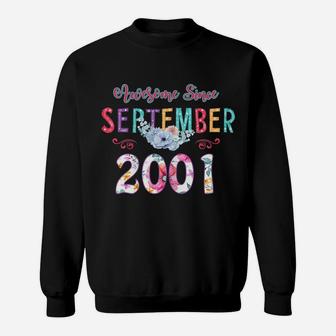 Womens Awesome Since 2001 20Th Birthday I'm A September Girl 2001 Sweatshirt | Crazezy UK