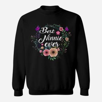 Womens Best Ninnie Ever Mother's Day Gift Grandma,Auntie Sweatshirt | Crazezy AU