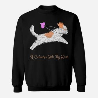 Womens Cavachon Dog Owner Themed Gift Mum Dad Child Gifts Sweatshirt | Crazezy