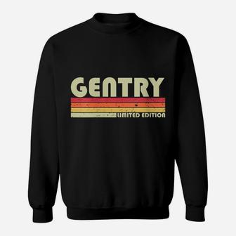 Womens Gentry Surname Funny Retro Vintage 80S 90S Birthday Reunion Sweatshirt | Crazezy