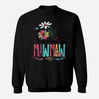 Womens I Love Being Called Mawmaw Sunflower Mothers Day Gift Sweatshirt | Crazezy