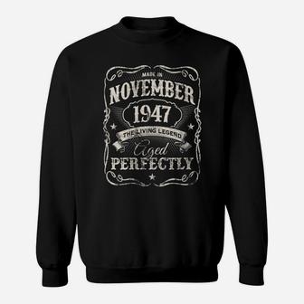 Womens Legends Were Made In November 1947 Vintage 74Th Birthday Sweatshirt | Crazezy AU