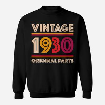 Womens Made In 1930 89 Years Old Gift Vintage 89Th Birthday Sweatshirt | Crazezy