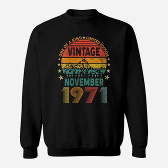 Womens Made In November 1971 50 Years Old Vintage - 50Th Birthday Sweatshirt | Crazezy CA