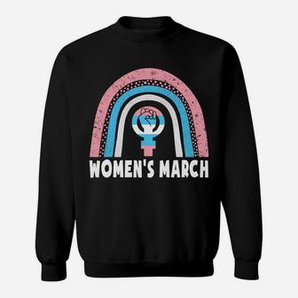 Women's March Reproductive Rights Shirt Feminist Rainbow Sweatshirt Sweatshirt | Crazezy CA