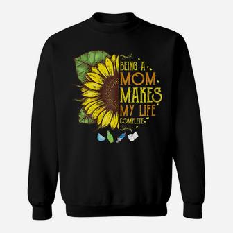 Womens Mothers Day New Mom Shirt Plus Size Floral Flower Graphic Sweatshirt | Crazezy DE