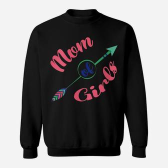 Womens Mother's Day Tee Proud Mom Of Girls Outfit For Mother Queen Sweatshirt | Crazezy