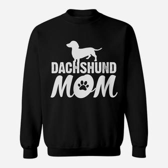 Womens Mother's Day Tshirts Cool Proud Dachshund Mom Clothing Sweatshirt | Crazezy