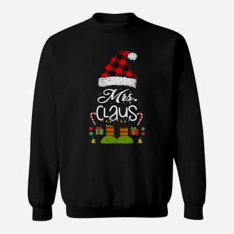 Womens Mrs-Claus Matching-Couple-Husband-Wife His-&-Her Christmas Sweatshirt | Crazezy AU