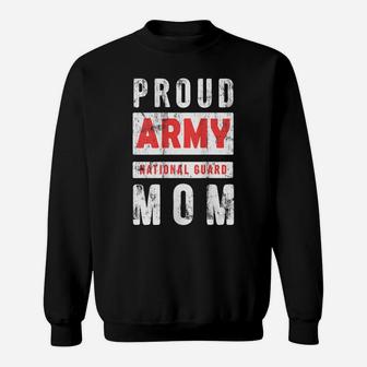 Womens National Guard Mom Shirt Proud Army National Guard Mom Gift Sweatshirt | Crazezy AU