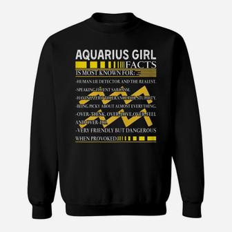 Womens Nn Aquarius Girl Facts Birthday Gift February January Girl Sweatshirt | Crazezy CA