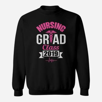 Womens Nursing School Graduation Class Of 2019 Rn Student Gift Sweatshirt | Crazezy