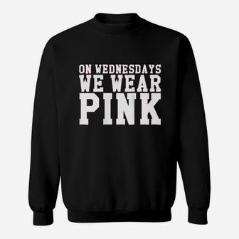 Womens On Wednesdays We Wear Pink Sweatshirt - Thegiftio