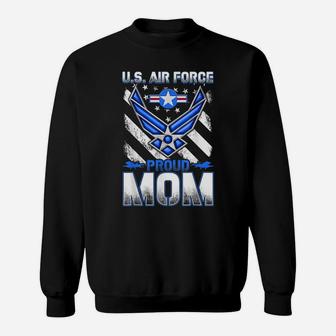 Womens Pride Military Family - Proud Mom Air Force Gifts Sweatshirt | Crazezy UK