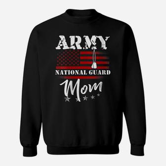 Womens Proud Army National Guard Mom Us Flag Tees Us Military Women Sweatshirt | Crazezy AU