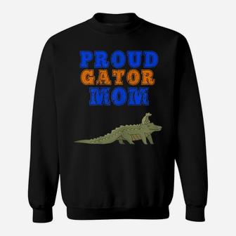 Womens Proud Gator Mom Shirt - Cute Mother Gator Shirt For Parents Sweatshirt | Crazezy