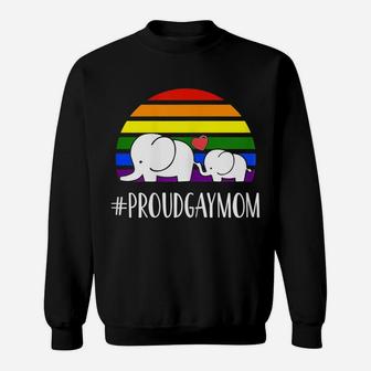 Womens Proud Gay Mom Love Rainbow Flag Lgbt Pride Gifts Sweatshirt | Crazezy