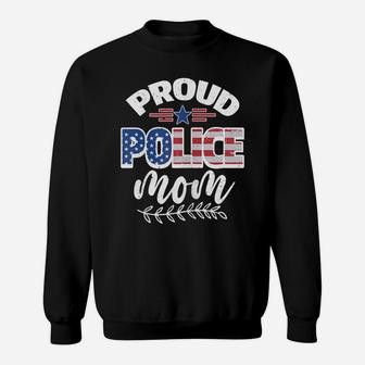 Womens Proud Police Mom Sweatshirt | Crazezy UK