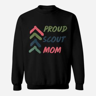 Womens Proud Scout Mom Arrows Mother Mama Scouting Gear Sweatshirt | Crazezy CA