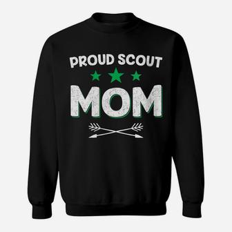 Womens Proud Scout Mom - Scouting Camping Mothers Day Funny Gift Sweatshirt | Crazezy AU