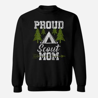 Womens Proud Scout Mom - Scouting Mother Shirt Gift Sweatshirt | Crazezy