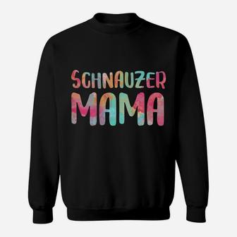 Womens Schnauzer Mama Mother's Day Gift Shirt Sweatshirt | Crazezy