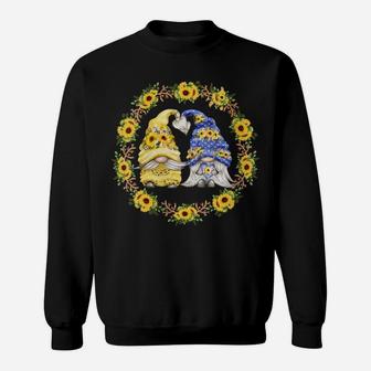 Womens Sunflower Gnome Shows Heart & Love For Gardener And Summer Sweatshirt | Crazezy