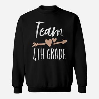 Womens Team 4Th Grade Back To School First Day Teacher Student Gift Sweatshirt | Crazezy